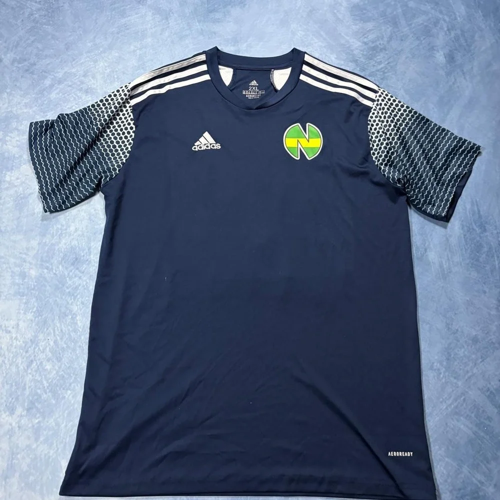 Adidas AEROREADY Osvaldo dark blue athletic jersey